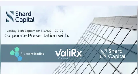 ValiRx plc Shard Investor Evening 